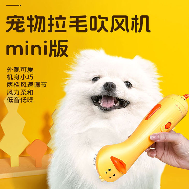 猫咪狗狗拉毛按摩刷猫狗梳子美容清洁梳多功能狗吹风机宠物吹风梳