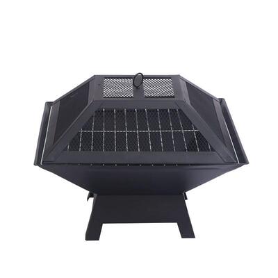 三合一外贸火盆 烧烤架 square bbq grill with barbec