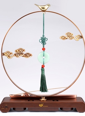 铜音乐香炉合金香插 线香沉香檀香卧香香插 家居摆件挂件香具