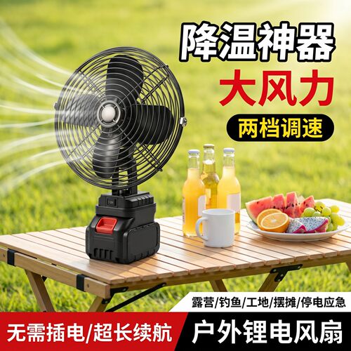 适配牧田大艺东成锂电便携风扇