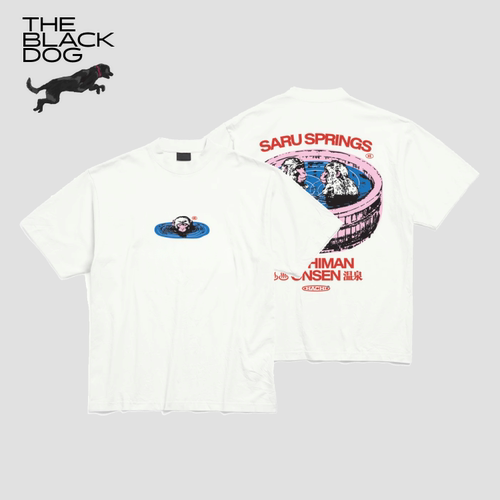 MONKEY SARU SPRINGS夏季短袖T恤黑狗THEBLACKDOG嘿犬复古潮流