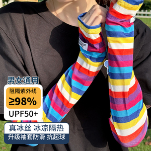 夏季防晒冰袖遮阳防紫外线UPF50+冰丝隔热袖套透气2026新款女宽松