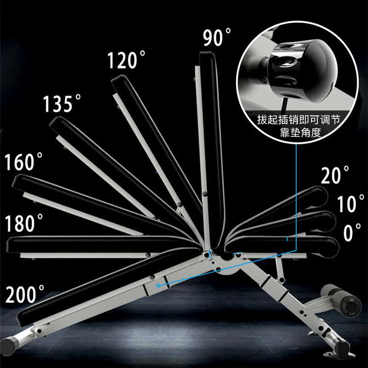 哑铃凳仰卧起坐健身器材家用健身房辅助器仰卧板健身椅飞鸟卧推凳