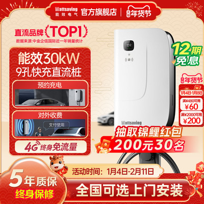 能效30kw直流快充桩+可预约充电