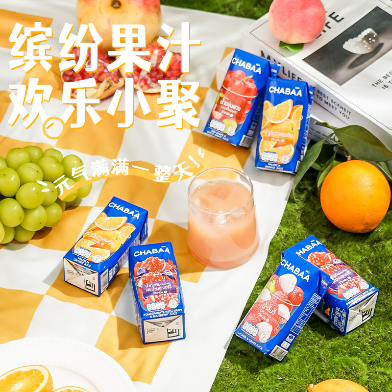 泰国进口CHABAA恰芭40%真果汁
