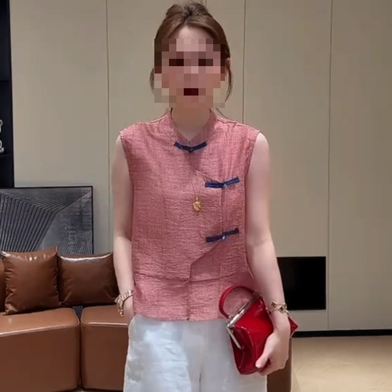 时尚新中式套装女2026夏季新款洋气荷叶边上衣阔腿裤显瘦两件套潮