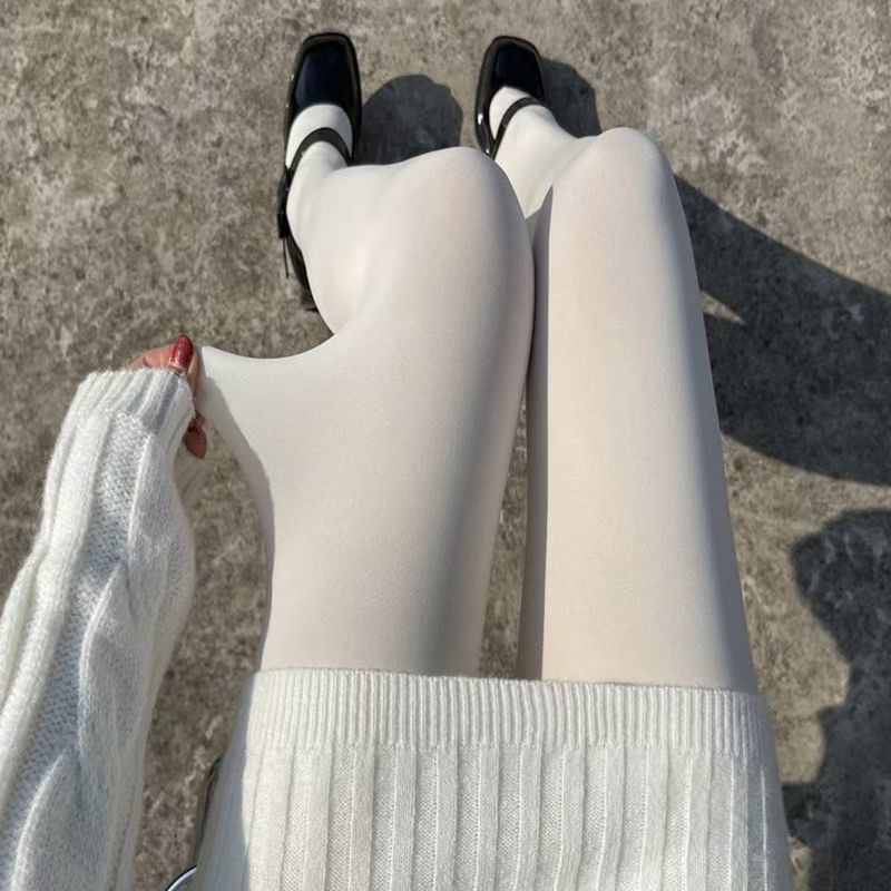 性感跳舞舞蹈袜打底裤袜洛丽塔美腿白丝袜纯欲jk连裤袜薄款黑丝女