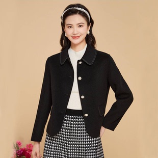 女装 新款 百搭棉羊毛呢大衣外套KK00657W0 2025秋冬季 珂莱商场同款