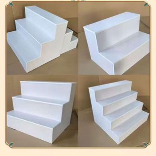 台阶型中岛柜展示柜梯形样品展示架鞋柜柜台展柜鲜花货架礼品货架