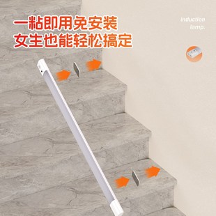 楼梯感应灯充电款免接线不插电磁吸壁灯家用自建房过道免布线夜灯