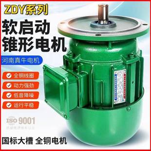 河南ZDY系列0.8/1.5/2.2/.0KW起重机行车锥形软起动运行电机