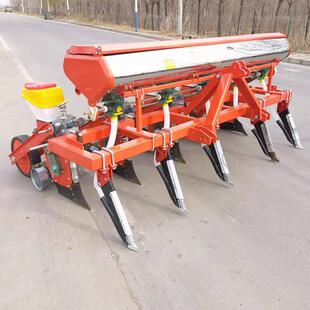 两行悬浮玉米播种机家用大豆点播机免耕甜玉米精播机粘玉米种植机