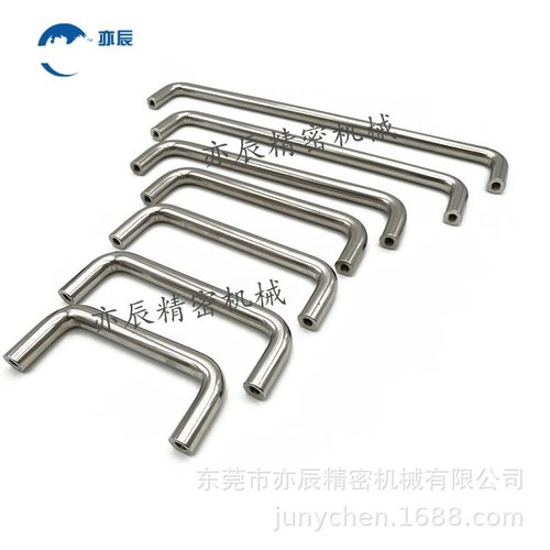 304不锈钢圆型拉手 直径10 孔距188 总高度40 M5牙 U型拉手 把手