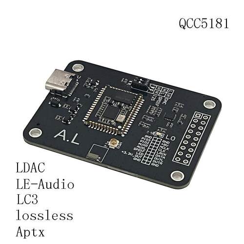 耳机修改高通Qcc5181无损蓝牙Ldac蓝牙接收器Aptxhd车载蓝牙Hifi