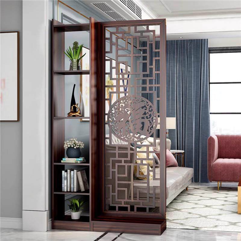 进门客厅隔断柜屏风新中式酒红色入户镂空玄关柜置物架酒柜装饰架,住宅家具,门厅/玄关柜/玄关架,淘宝优惠券,粉丝福利购,淘宝优惠卷