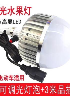 12VLED可调色水果灯夜市灯电动三轮车48V60V生鲜灯红色灯地摊灯