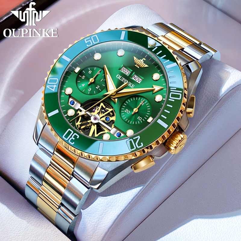 绿水鬼手表男士机械表男款全自动