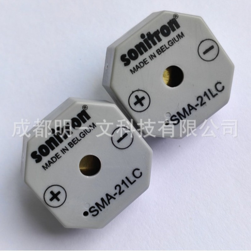 SMA-21LC-P10蜂鸣器91dB通孔 Sonitron安装1.5V直流至15V全新