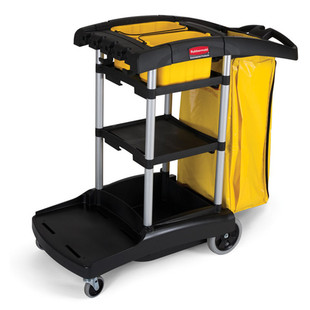 乐柏美FG9T7200BLA大容量清洁推车宾馆手推车清洁商用防撞