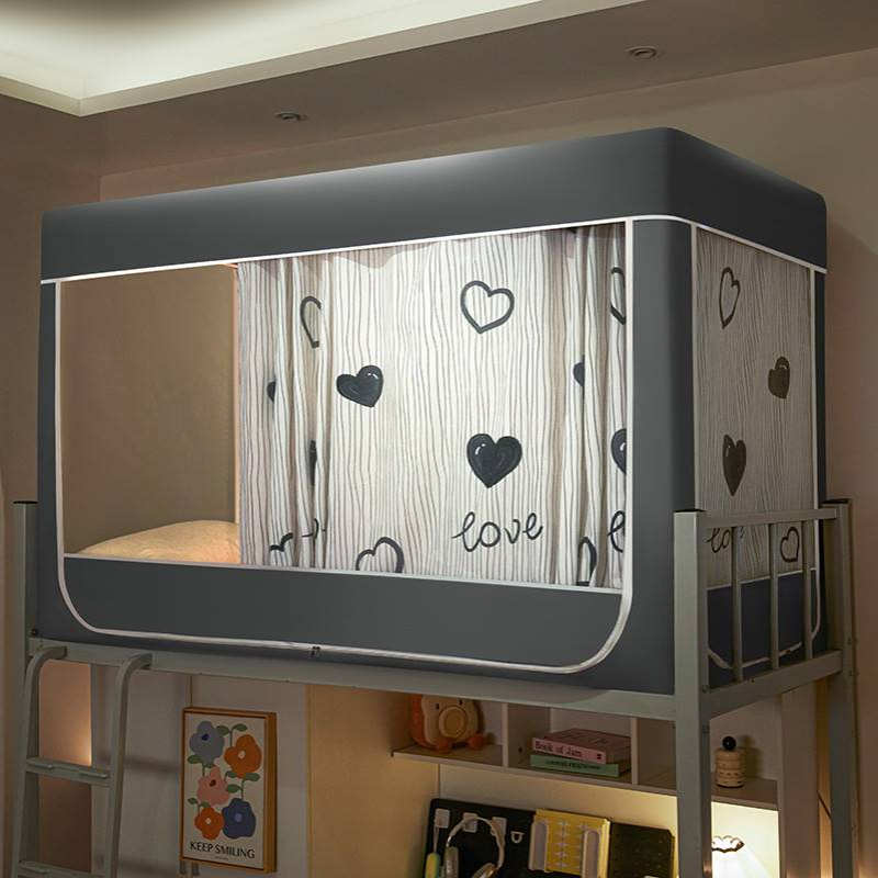 学生宿舍2025新款遮光床帘蚊帐一体式寝室上下床上铺上下铺单人全