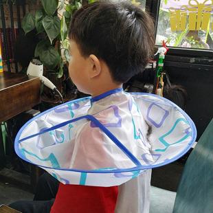 儿童理发围布家用宝宝剪头发斗篷婴儿小孩剃头围兜防静电不粘发