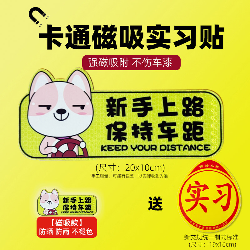 【交管所标准】新手上路实习车贴