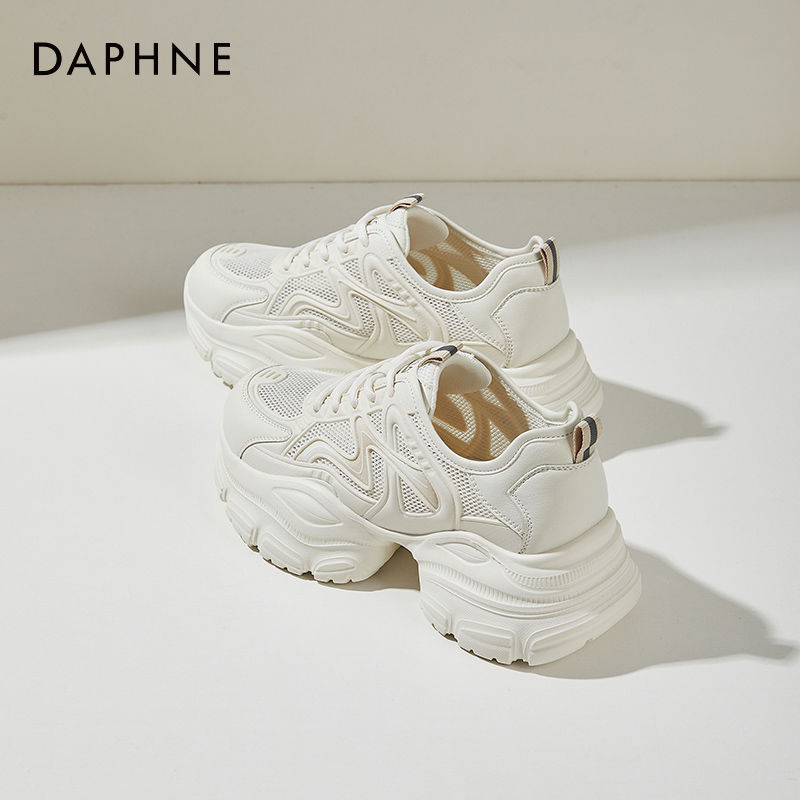 达芙妮厚底增高老爹鞋子女