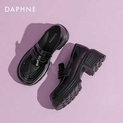 达芙妮英伦风小皮鞋女2026