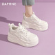 女款 2026新款 春秋新款 达芙妮厚底百搭小白鞋 轻便松糕底ins板鞋