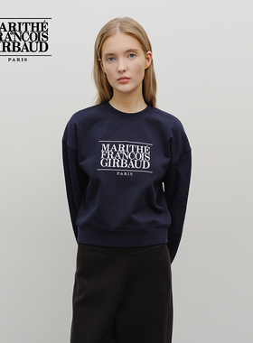 MARITHE经典LOGO卫衣 男女同款情侣女款上衣MFG2025年秋冬