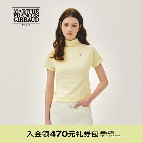 MARITHE女士半高领T恤