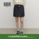 潮流简约半身裙25年秋冬 MARITHE女士牛仔百褶半裙 高允真同款