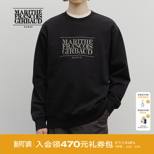 男女同款 LOGO刺绣卫衣 MARITHE经典 加绒上衣25秋冬 车银优同款