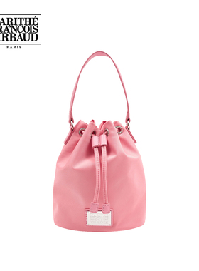 MARITHE经典LOGO迷你水桶包 时尚精致设计感桶形托特包2025年秋冬