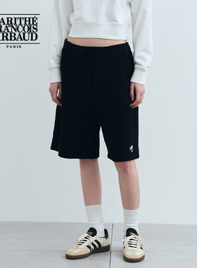 MARITHE短裤 潮流LOGO针织短裤男女同款情侣休闲裤2025年夏季韩系