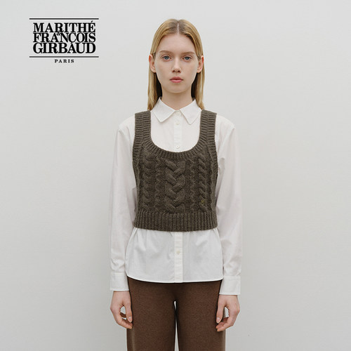 MARITHE女士LOGO针织背心
