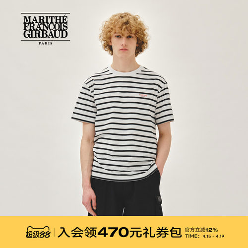 MARITHE小LOGOT恤男女同款