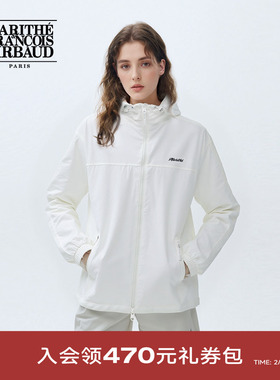 MARITHE连帽防风外套 潮流男女同款尼龙中性风夹克上衣25年秋韩系