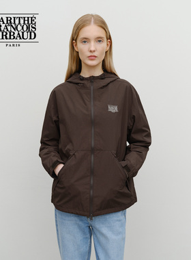 MARITHE经典LOGO连帽防风夹克 男女同款情侣休闲外套2025年秋冬