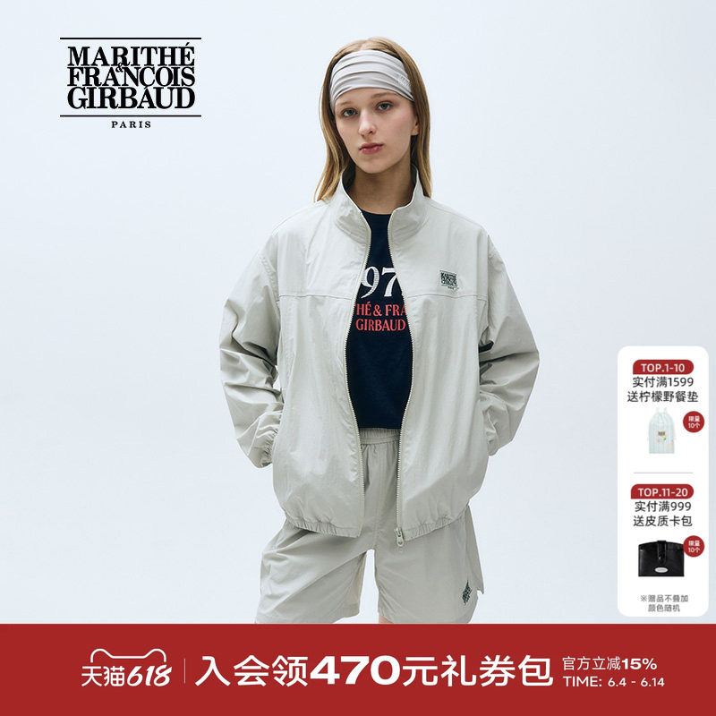 MARITHE运动系列短外套短裤 潮流防风夹克男女同款情侣2025年秋冬