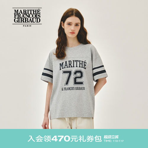 MARITHEAEROCOOL足球阔版T恤