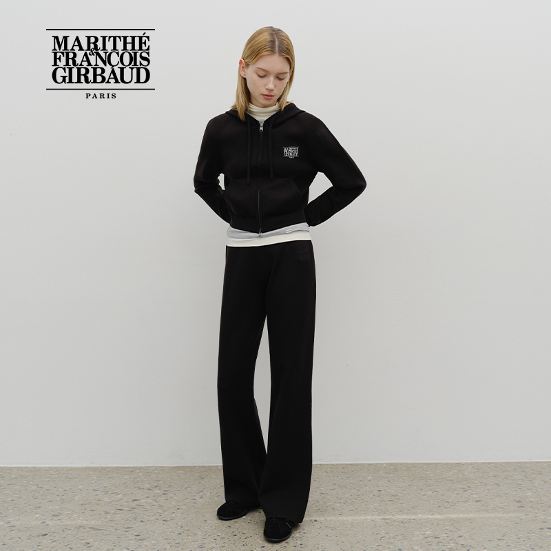 MARITHE女士经典LOGO毛衣针织裤