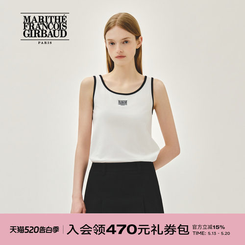 MARITHE女士小经典LOGO无袖
