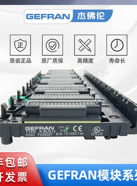 GEFRAN杰佛伦 R-BUS12  PLC系统背板 四种I/O模块槽位规格