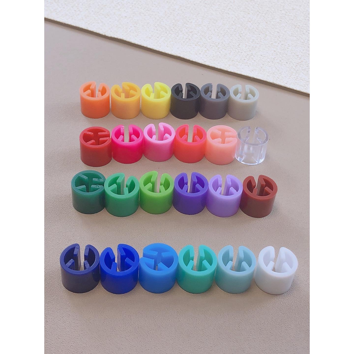 衣架标记扣宿舍挂衣神器区分标签校服防错彩色尺码扣可定制款