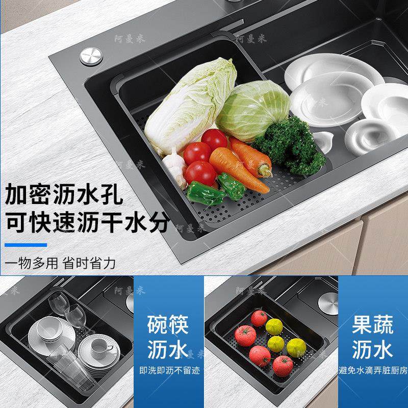 沥碗水篮厨房水槽水槽沥水架不锈钢洗菜盆碟架洗碗池滤漏大单水菜,家装主材,沥水篮,淘宝优惠券,粉丝福利购,淘宝优惠卷