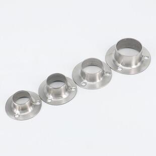 衣挂衣柜托 不锈座钢管座固定托晾衣杆底法杆兰座毛巾杆配件