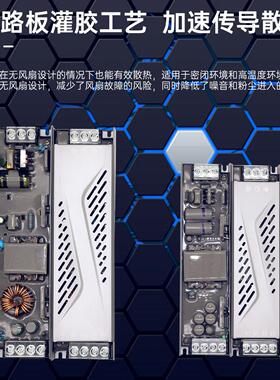 超薄半灌0胶灯带变压器24V12V体积形灯箱电线源小100W20W300W400W