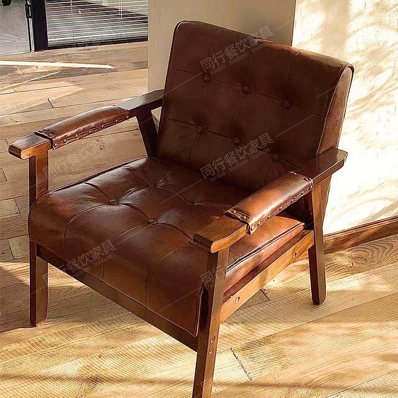 复古民宿咖啡厅桌椅合奶茶店餐厅沙发卡酒座吧洽酒馆商用谈休组闲