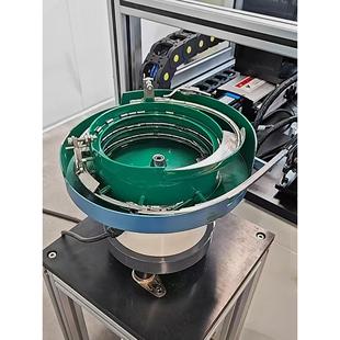 振动盘送料机圆形振动盘直轨塑料振铆钉五配件螺丝震动道盘定金制